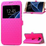 Smart window flip case Galaxy S7 Edge magenta
